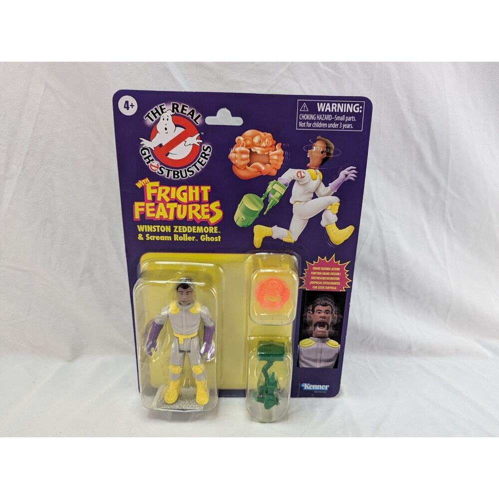 2024 THE REAL GHOSTBUSTERS Fright Features‎ WINSTON ZEDDEMORE Action Figure NEW